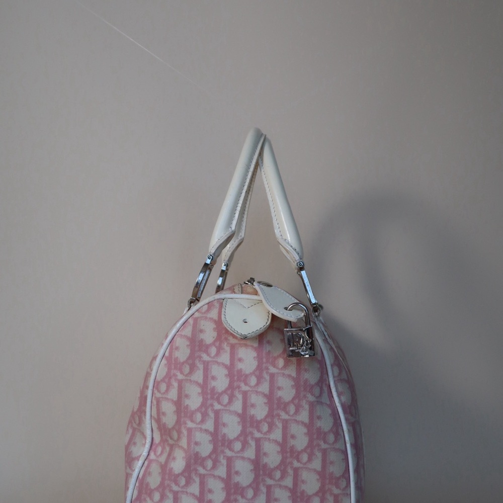 Dior Mini Boston Bag in Pink Trotter Monogram - Picture 2 of 15